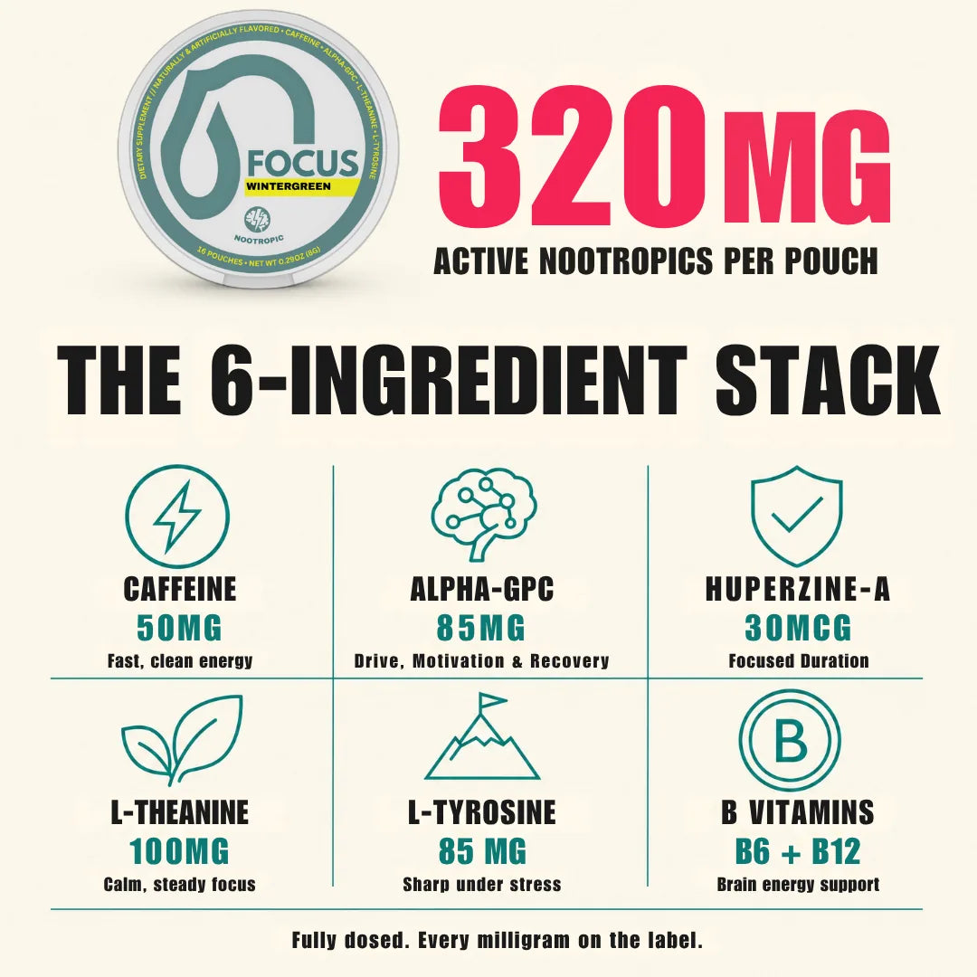 Wintergreen - Focus+ Pouches
