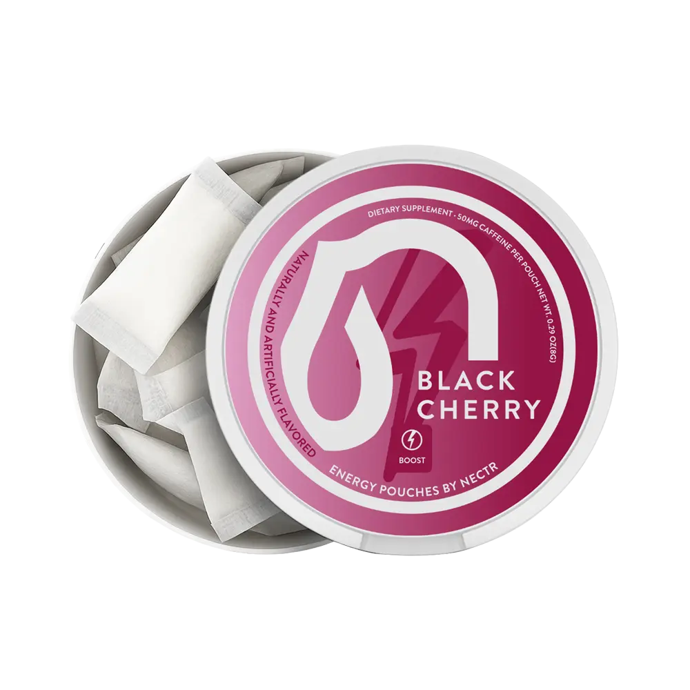 Black Cherry  Energy Pouches Nootropic Energy Pouches by Nectr Energy