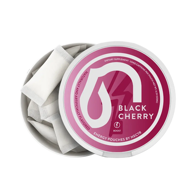 Black Cherry  Energy Pouches Nootropic Energy Pouches by Nectr Energy