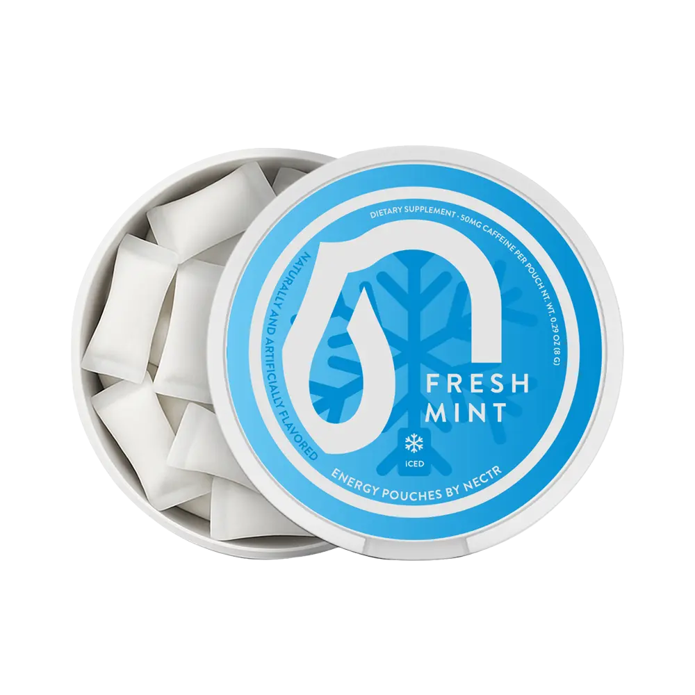 Fresh Mint  Energy Pouches Nootropic Energy Pouches by Nectr Energy