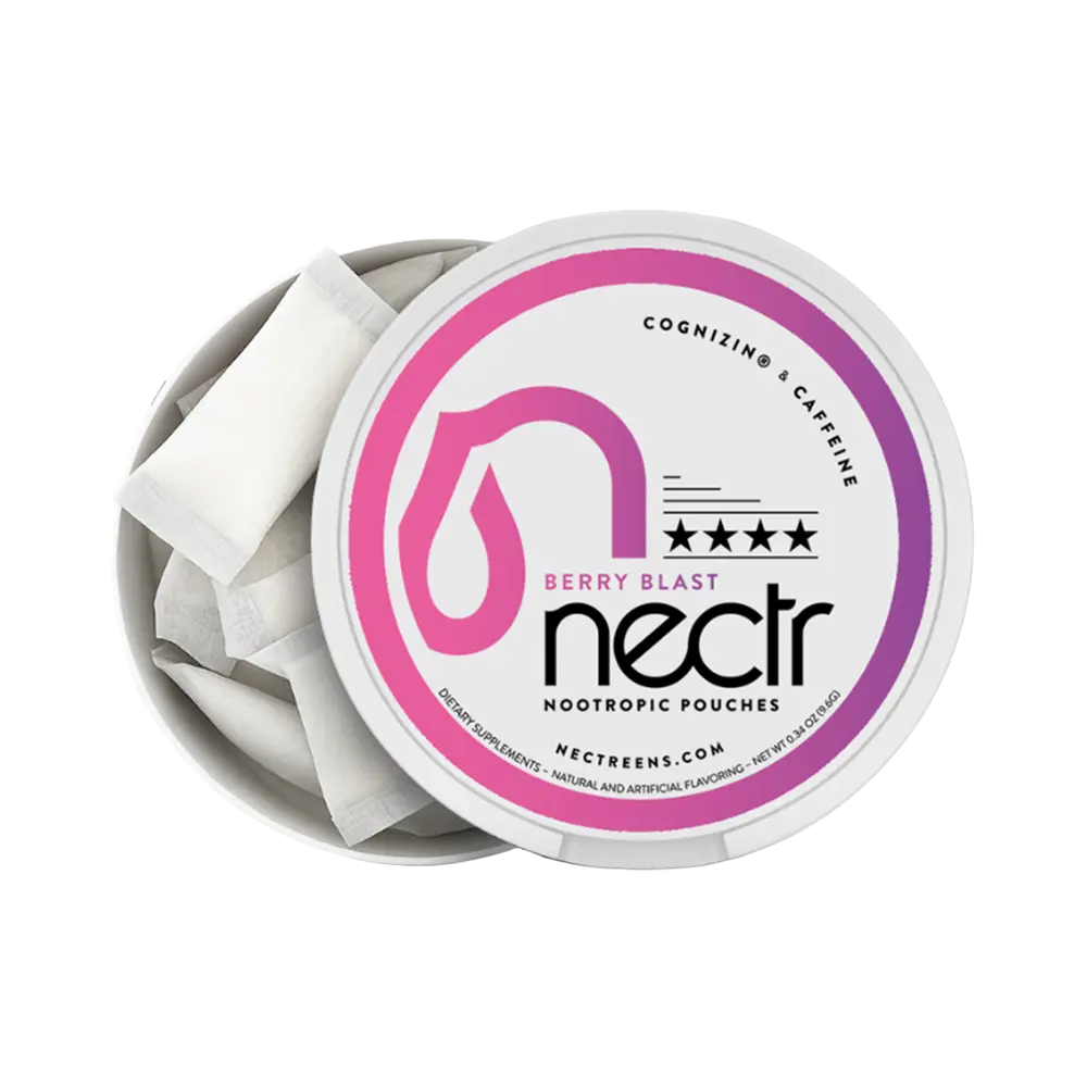 Berry Blast  Focus Pouches Nootropic Energy Pouches by Nectr Energy