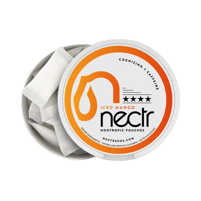 Iced Mango  Focus Pouches Nootropic Energy Pouches by Nectr Energy