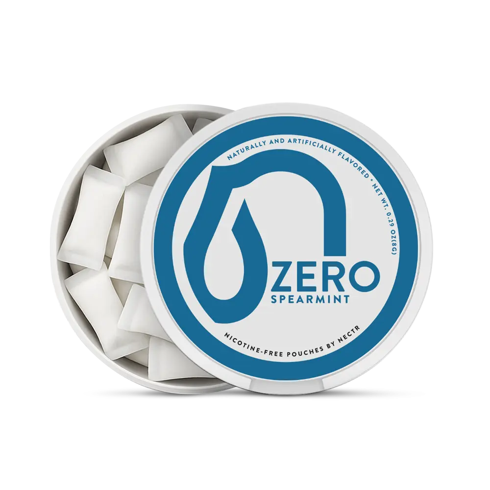 Spearmint  Zero Pouches Nootropic Energy Pouches by Nectr Energy