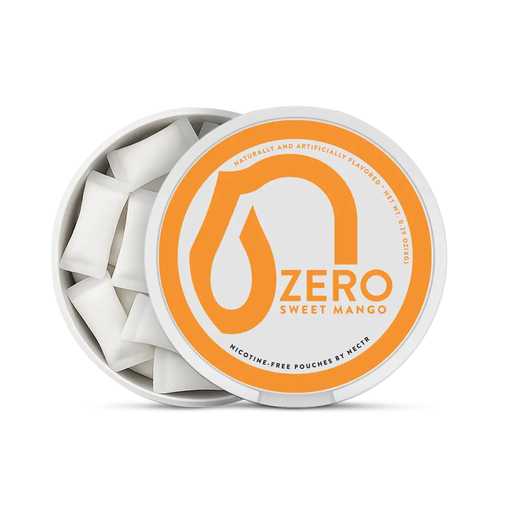 Sweet Mango  Zero Pouches Nootropic Energy Pouches by Nectr Energy